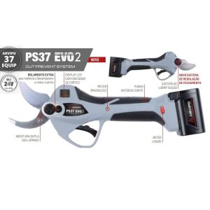 TESOURA DE PODA ELÉTRICA PROFISSIONAL ARVIPO PS37 EVO2 ANTI-CORTE