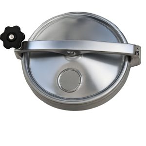 Porta em inox Ø370 tranqueta