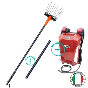 VAREJADOR HASTE FIXA – LINX IBÉRIC 257CV 2,30 – 3,30 M + BATERIA DE MOCHILA KMLB 12 V 20 Ah