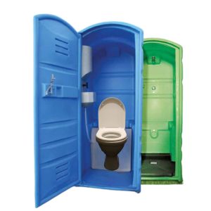 WC PORTÁTIL MINICABINE CONFORT C/LAVATÓRIO LIGAÇÃO ÀS REDES E SANITA CERÂMICA – AZUL – VERDE