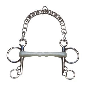 Freio Pelham Direito FEELING FLEXI Sabor/Maçã (21 mm Ø Hastes 130 mm )